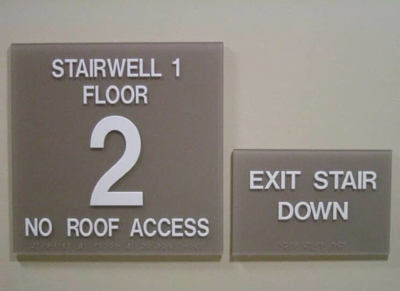 ADA - Braille signs Photo
